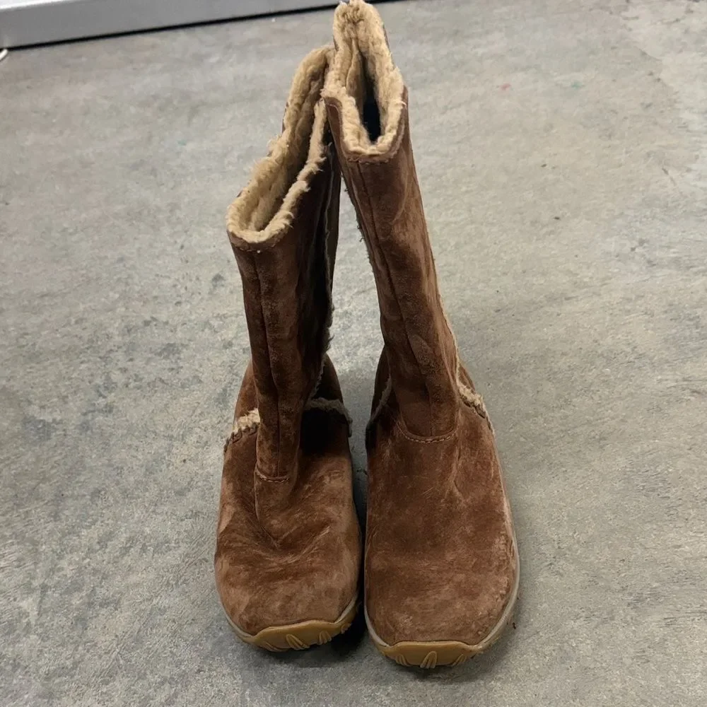 Patagonia Brown Shearling Winter Boots